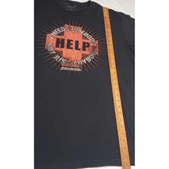 Paul McCartney HELP SOS Tour Dates 1993 Mens XXL T Shirt Black Rock Band Music - Picture 6 of 7